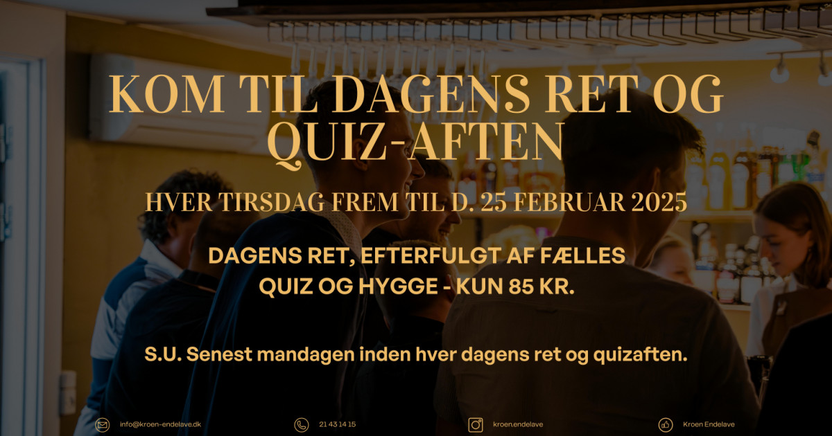 Dagens ret & quiz-aften