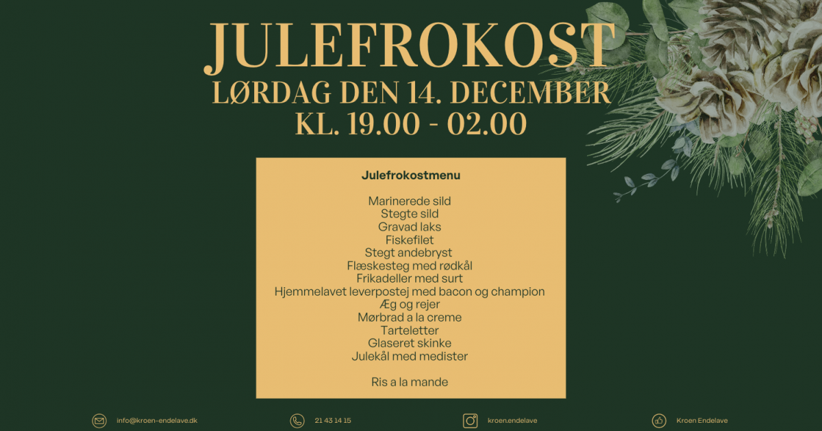 Julefrokost med livemusik