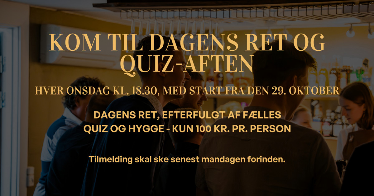 Dagens ret og quizaften